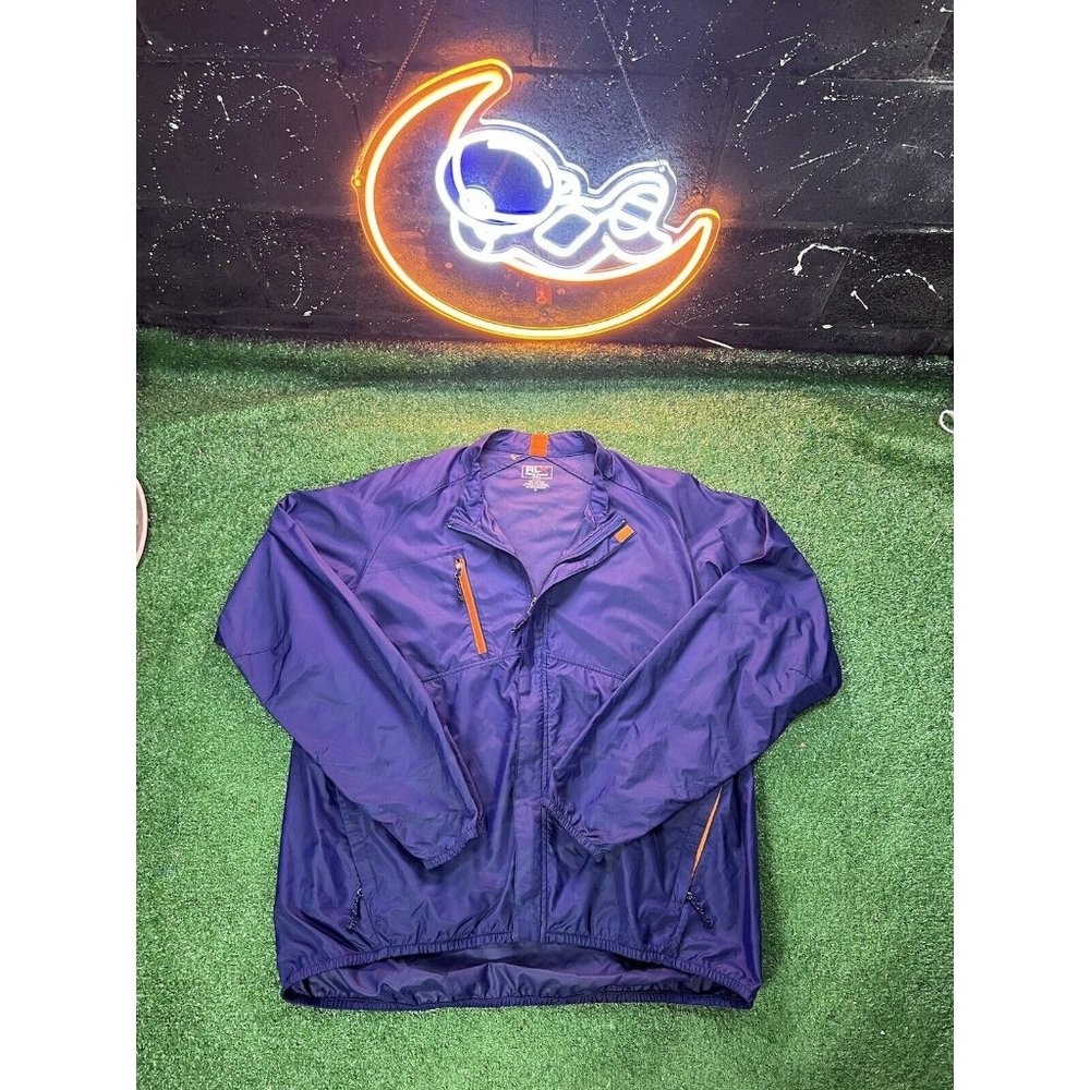 RLX Ralph Lauren Blue Windbreaker Polo Sport Full Zip Up Jacket Mens XL‎